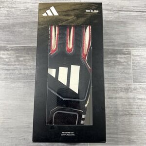 Adidas U.S Size 12 Tiro GL Pro‎ Goalkeeper Gloves Black/White/Red HN5611 Soccer